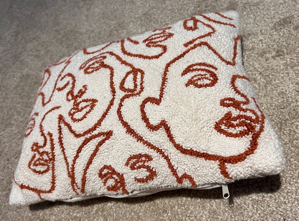 El İşi Punch Tekniği Mini Dekoratif Yastık - Görsel 3