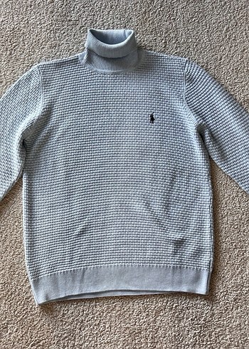 Polo Ralph Lauren Gri Erkek Balikci Yaka Triko Kazak