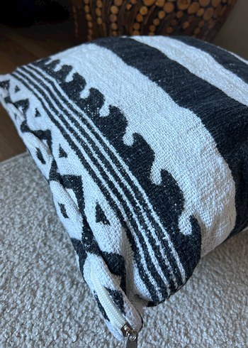 [home&deco] Dokuma Kırlent Kılıfı  Siyah Beyaz - Görsel 5