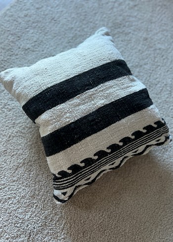 [home&deco] Dokuma Kırlent Kılıfı  Siyah Beyaz - Görsel 4