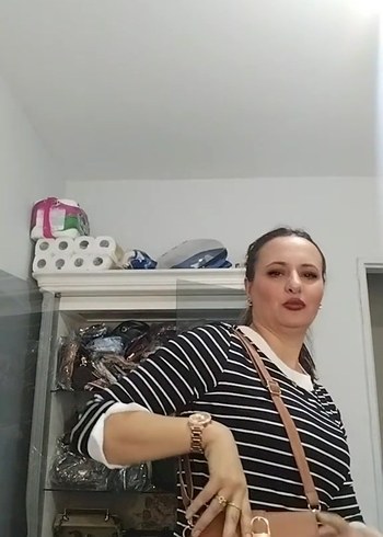 Kahverengi Deri Tokalı Kadın Çanta - Görsel 2