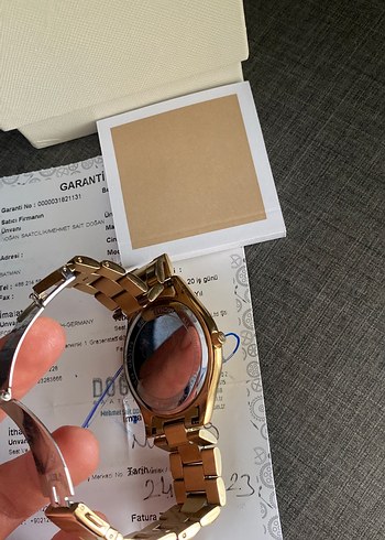Beden altın Renk Michael Kors Kadın Altın Renkli Klasik Saat orijinal
