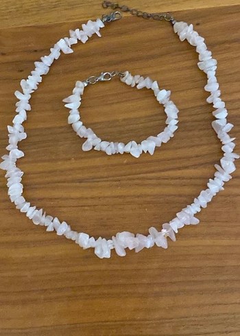 Kuvars kırık doğal taşdır takım - Görsel 2