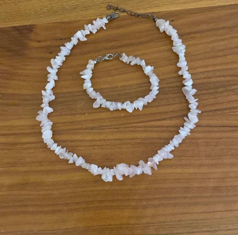 Kuvars kırık doğal taşdır takım - Görsel 5