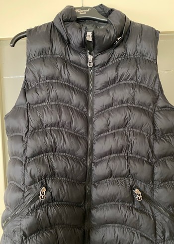 Siyah Fermuarlı Kadın Şişme Yelek - Görsel 2