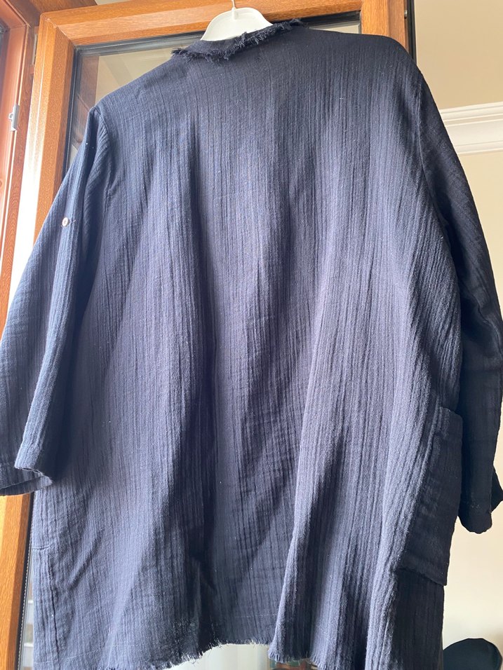 Siyah Müslin Kadın Ceket - Görsel 3