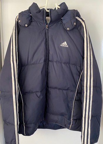 Adidas Lacivert Kapusonlu Sisme Mont