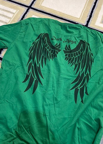 Yeşil Baskılı Kısa Kollu Hamile Tişört - Görsel 2