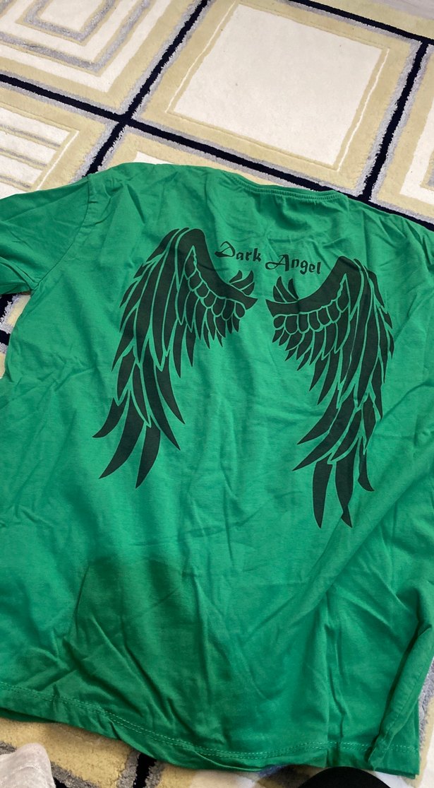 Yeşil Baskılı Kısa Kollu Hamile Tişört - Görsel 2