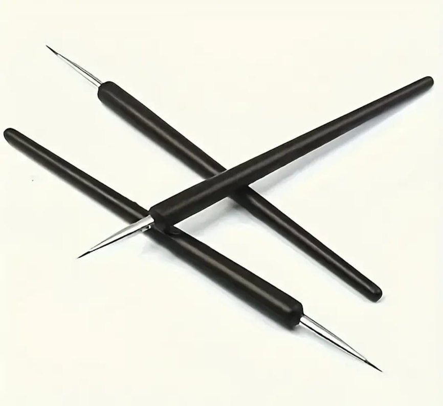 3 Adet Detaylı Boya Fırçaları - Görsel 3