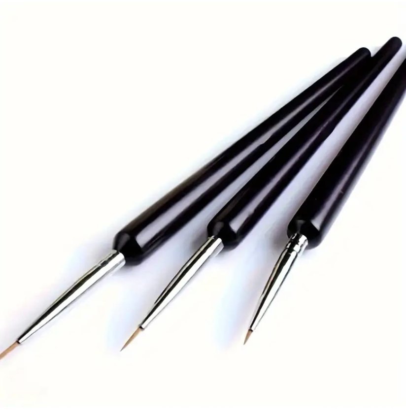 3 Adet Detaylı Boya Fırçaları - Görsel 2