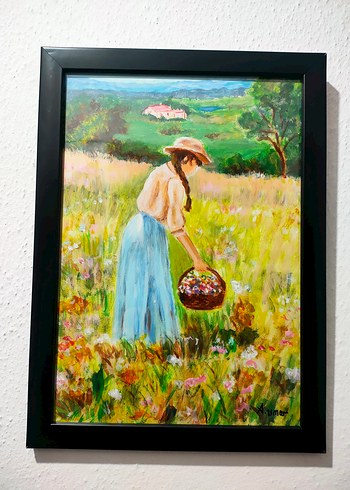 "Dağlar Kızı"
20 × 30 cm
Kâğıt üzerine akrilik çalışma - Görsel 2