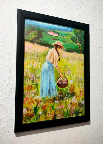 "Dağlar Kızı"
20 × 30 cm
Kâğıt üzerine akrilik çalışma - Görsel 3