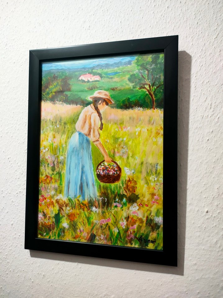 "Dağlar Kızı"
20 × 30 cm
Kâğıt üzerine akrilik çalışma - Görsel 4