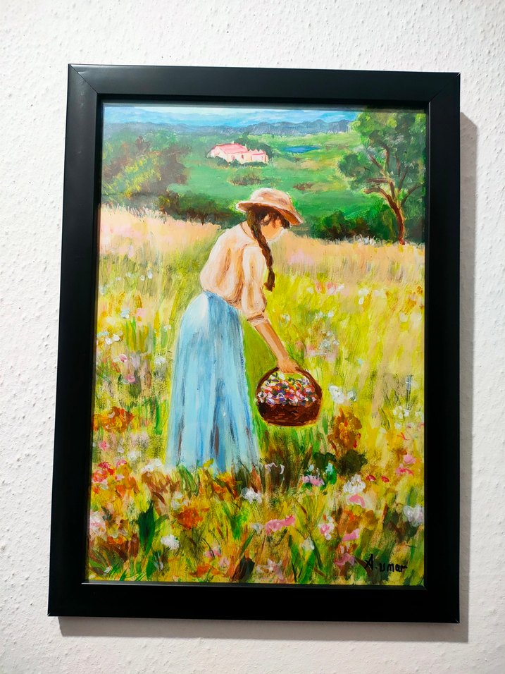 "Dağlar Kızı"
20 × 30 cm
Kâğıt üzerine akrilik çalışma - Görsel 2