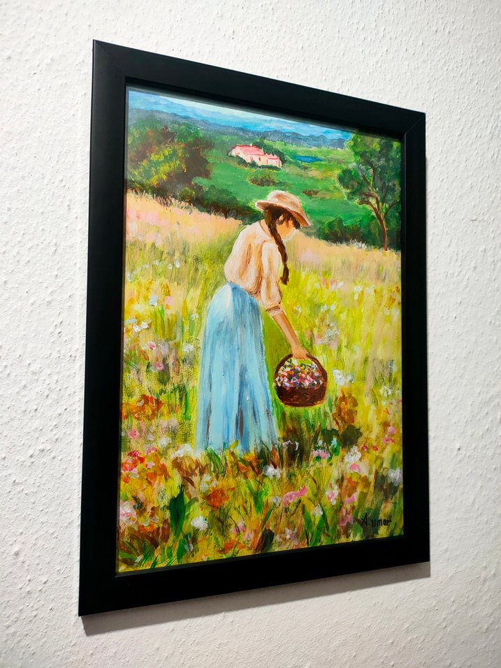 "Dağlar Kızı"
20 × 30 cm
Kâğıt üzerine akrilik çalışma - Görsel 3