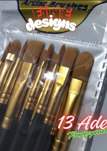 13 Parça Profesyonel Fırça Seti - Görsel 3