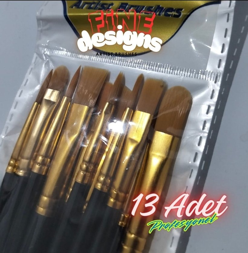 13 Parça Profesyonel Fırça Seti - Görsel 3