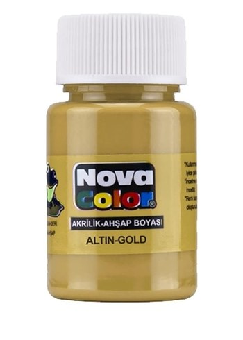 Nova Color 3'lü Altın-Gümüş-Bakır Akrilik Boya 30ml - Görsel 2