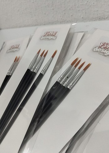 4'lü Siyah Artist Fırça Seti - Görsel 3