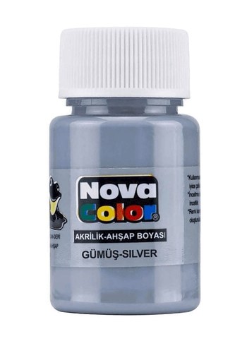 Nova Color 30ml 3'lü Altın-Gümüş-Bakır Akrilik Boya Hediye'li - Görsel 3
