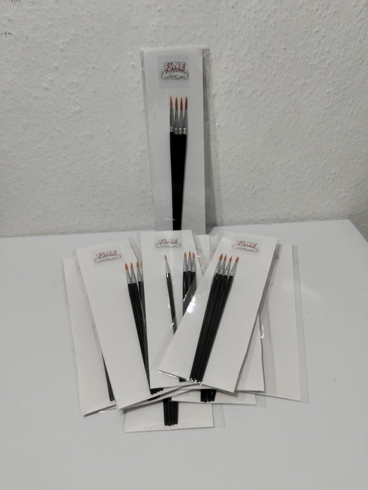 4'lü Siyah Artist Fırça Seti - Görsel 4