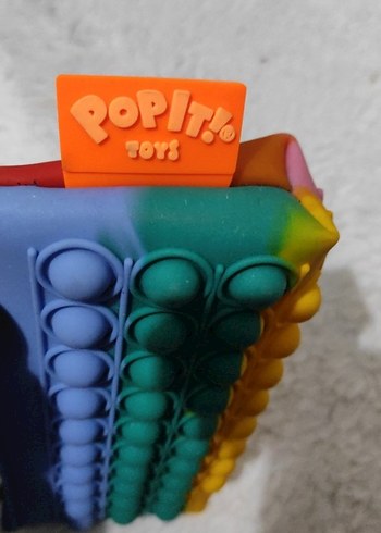 Renkli popit Fermuarlı Çocuk Cüzdanı - Görsel 5