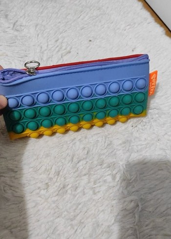 Renkli popit Fermuarlı Çocuk Cüzdanı - Görsel 2