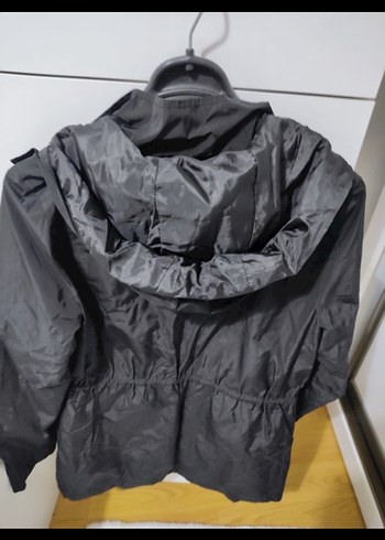 Siyah Defacto Yağmurluk - Görsel 2