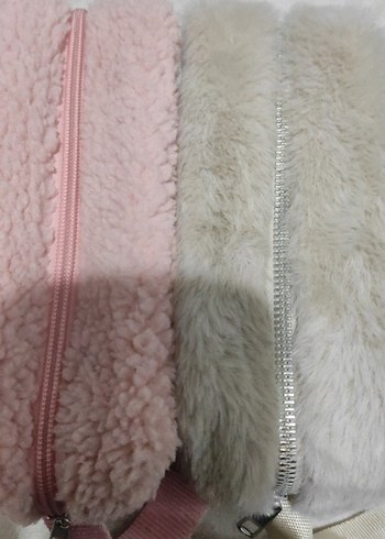 Peluş Detaylı Kadın Makyaj Çantası - Görsel 2