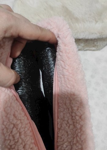 Peluş Detaylı Kadın Makyaj Çantası - Görsel 4