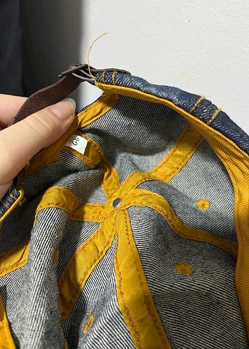 Kadın Kot Taşlı Kuru Kafa Modelli Şapka - Görsel 7