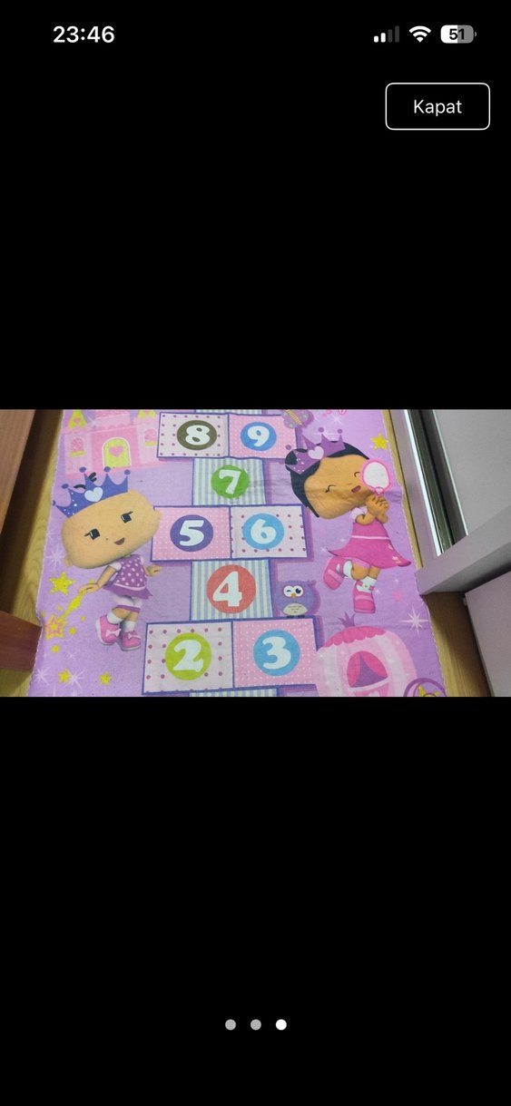 Mor Pastel Tatlı Prenses Çocuk Halısı - Görsel 3