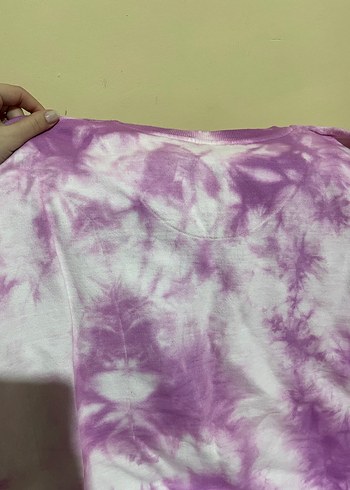 Mor Tie-Dye Uzun Kollu Kadın Sweatshirt - Görsel 6