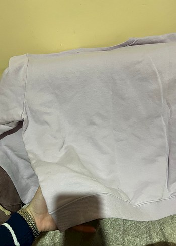 Lila Kadın Sweatshirt Uzun Kollu - Görsel 4