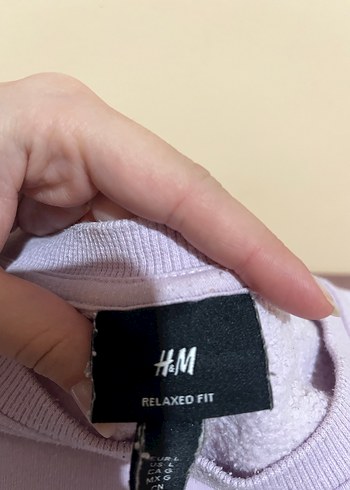 Lila Kadın Sweatshirt Uzun Kollu - Görsel 3