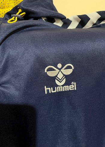 Hummel Kapüşonlu Mavi Spor Tişort - Görsel 2