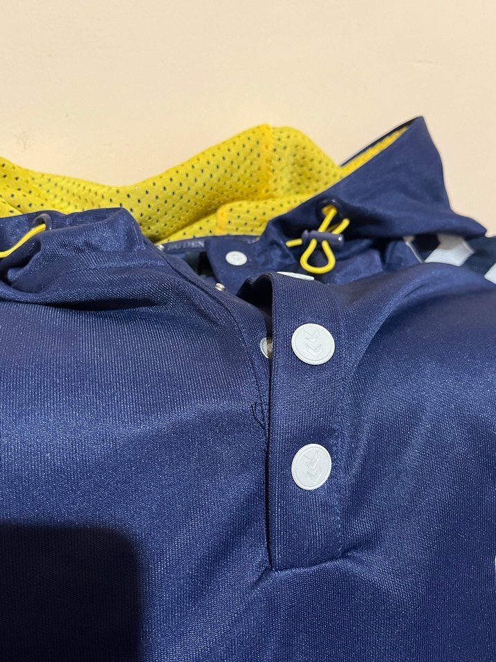 Hummel Kapüşonlu Mavi Spor Tişort - Görsel 4