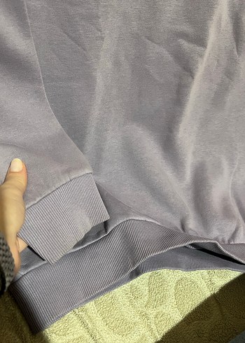 Mor Kadın Sweatshirt, Yuvarlak Yaka, Rahat Kesim - Görsel 4