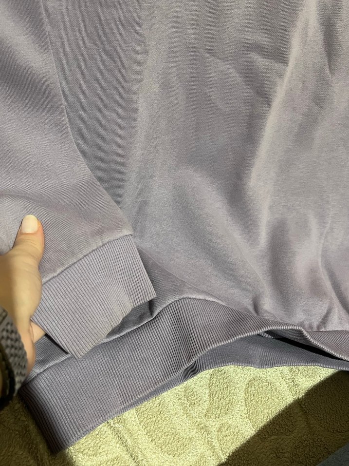 Mor Kadın Sweatshirt, Yuvarlak Yaka, Rahat Kesim - Görsel 4