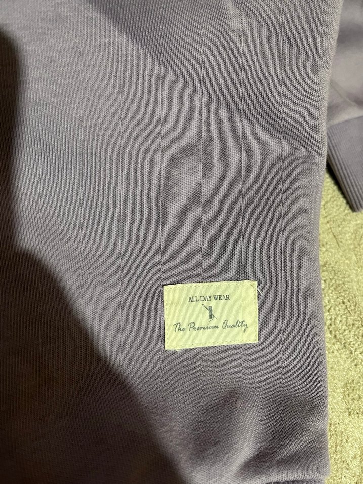 Mor Kadın Sweatshirt, Yuvarlak Yaka, Rahat Kesim - Görsel 3