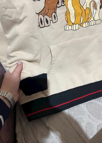 Kapüşonlu Baskılı Kadın Sweatshirt - Görsel 3