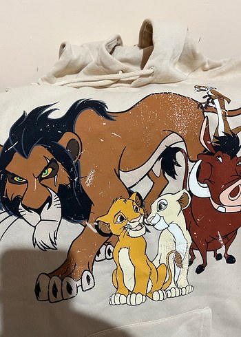 Kapüşonlu Baskılı Kadın Sweatshirt - Görsel 2