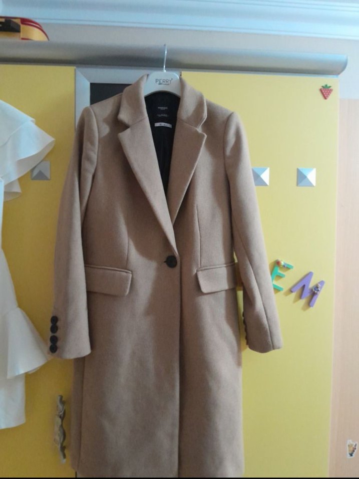 Mango Yün Kaban - Görsel 4