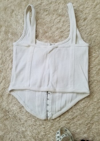 Beyaz Fitted BÜSTİYER Korse - Görsel 2