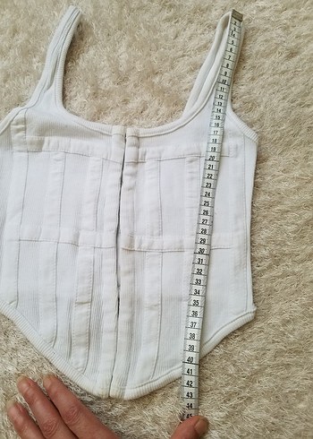 Beyaz Fitted BÜSTİYER Korse - Görsel 4