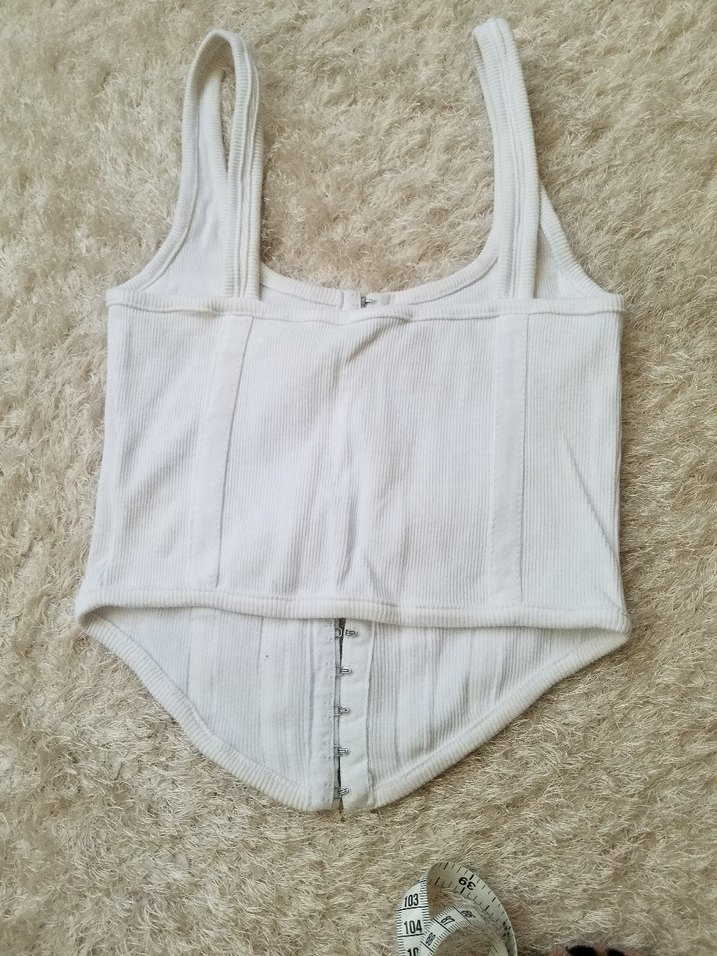 Beyaz Fitted BÜSTİYER Korse - Görsel 2