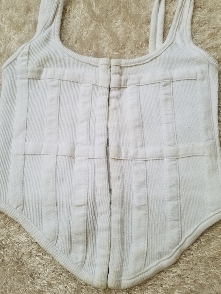 Beyaz Fitted BÜSTİYER Korse - Görsel 3