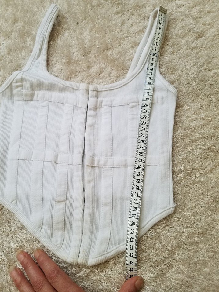 Beyaz Fitted BÜSTİYER Korse - Görsel 4