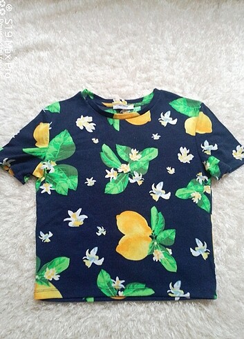 Zara ZARA CROP T-SHİRT